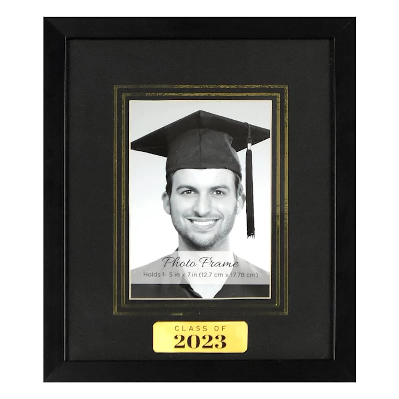 10x12 Matted To 5x7 Graduation 2023 Gold Trim Tabletop Frame 1 10x12 Matted To 5x7 Graduation 2023 Gold Trim Tabletop Frame