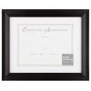 11x14 Matted To 8.5x11 Black Linear Frame With White Mat Document Frame