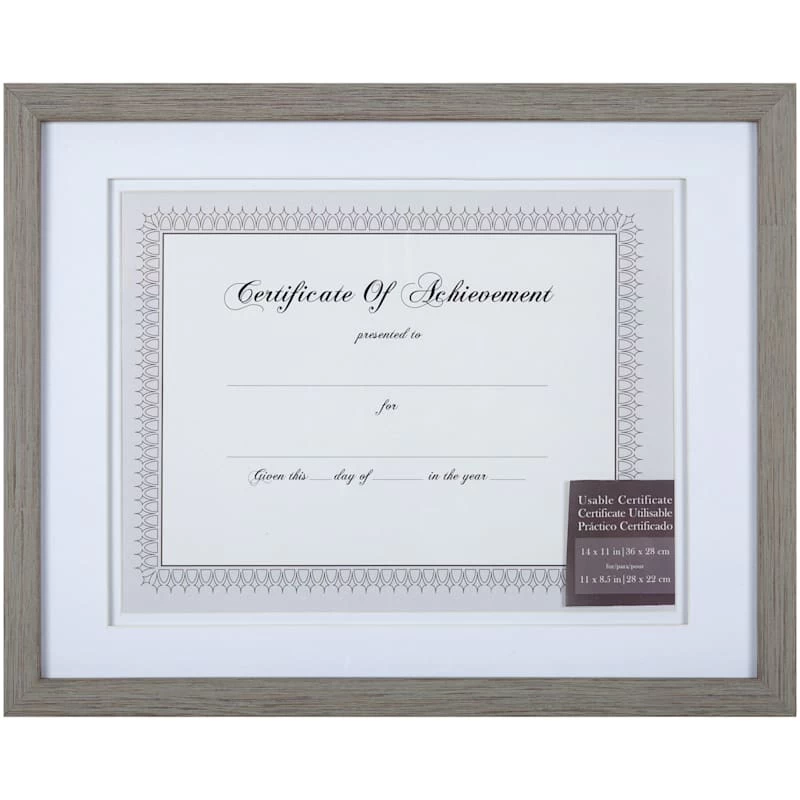 11x14 Matted To 8.5x11 White Linear Frame With White Mat Document Frame 1 11x14 Matted To 8.5x11 White Linear Frame With White Mat Document Frame