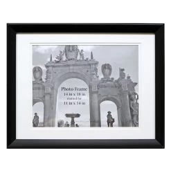 14x18 Matted To 11x14 Wall Frame, Black