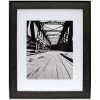16x20 Matted To 11x14 Poster Wall Frame, Black & Brown