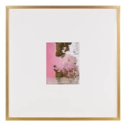 25x25 Matted To 8x10 Wall Frame, Gold