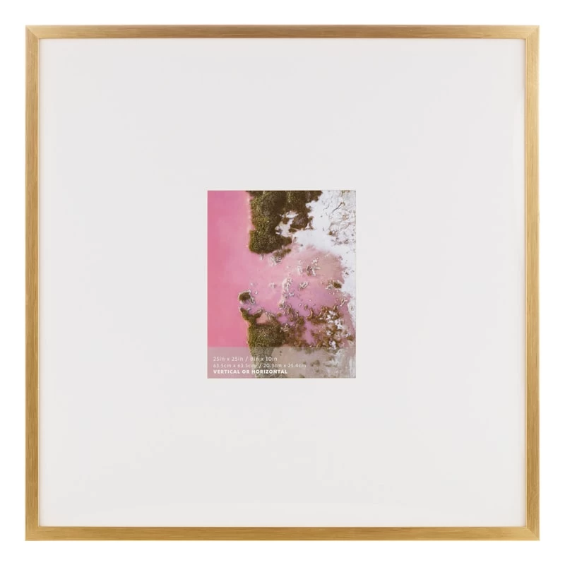 25x25 Matted To 8x10 Wall Frame, Gold 1 25x25 Matted To 8x10 Wall Frame, Gold