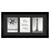 3-Opening Black Mat Collage Photo Frame, 20x10
