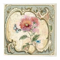 3-Piece Antique Floral Art Wooden Wall Plaques, 8" -Home Decor Store 3 piece antique floral art wooden wall plaques 8 2