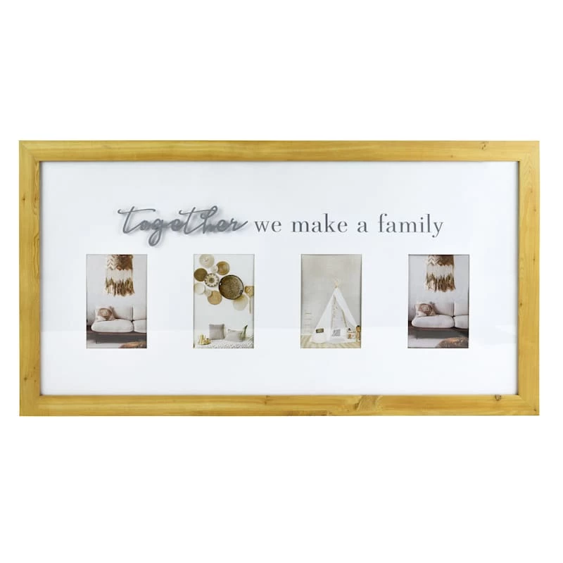 4-Opening Together Family Collage Frame, 30x16 1 4-Opening Together Family Collage Frame, 30x16