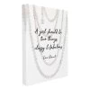 A Girl Should Be Two Things Classy & Fabulous Canvas Wall Art, 12x16