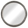 Aged Zinc Round Wall Mirror, 30"