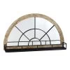 Arch Mirror With Shelf, 32x18