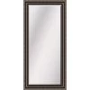 Beveled Pewter With Bronze Beaded Framed, Mirror 31x65
