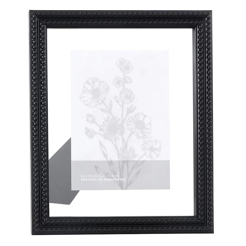 Black Beaded Float Tabletop Frame, 8x10 1 Black Beaded Float Tabletop Frame, 8x10