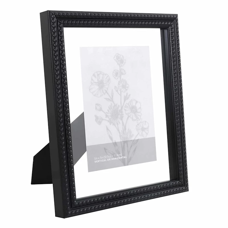 Black Beaded Float Tabletop Frame, 8x10 2 Black Beaded Float Tabletop Frame, 8x10 - Image 2