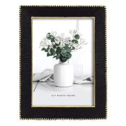 Black & Gold Tabletop Photo Frame, 5x7