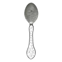 Black Metal Spoon Wall Decor, 8x31