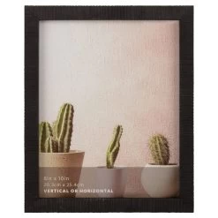 Black Ripple Profile Tabletop Photo Frame, 8x10