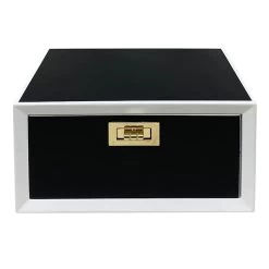 Black & White Decorative Wood Box, 6x3