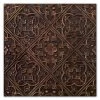 Bronze Medallion Tile Canvas Wall Art, 18"
