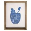 Brush Your Teeth Framed Wall Art, 11x14