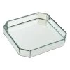 Clear Glass Mirror Tray, 9"