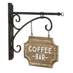Coffee Bar Hanging Wall Art, 16x13