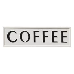 Coffee Metal Wall Art, 20x6