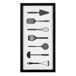 Cooking Utensils Wall Art, 10x20