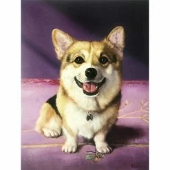 Corgi Canvas Wall Art, 12x16