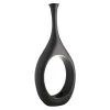 Crosby St Black Open Circle Floor Vase, 48"