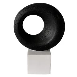 Crosby St Black & White Finial Decor, 15"