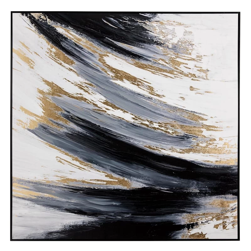 Crosby St Framed Abstract Canvas Wall Art, 40" 1 Crosby St Framed Abstract Canvas Wall Art, 40"