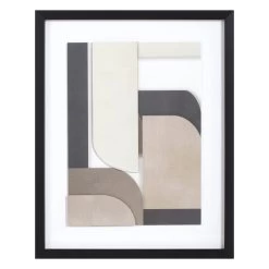 Crosby St Glass Framed Abstract Print Wall Art, 16x20