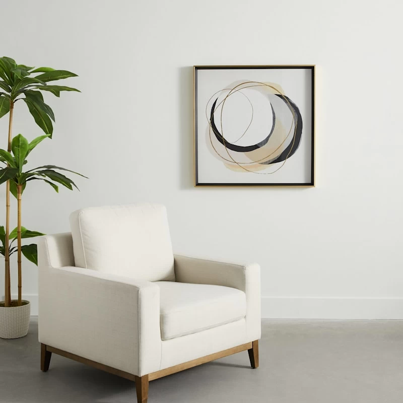 Crosby St Glass Framed Abstract Print Wall Art, 32" 3 Crosby St Glass Framed Abstract Print Wall Art, 32" - Image 3