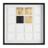 Crosby St Glass Framed Square Abstract Print Wall Art, 23"