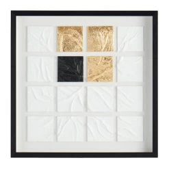 Crosby St Glass Framed Square Abstract Print Wall Art, 23"