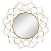 Crosby St Metal Floral Cutout Wall Mirror, 34"