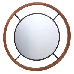 Crosby St Wooden Wall Mirror, 30"