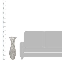 Crystal Vase, 27.5" -Home Decor Store crystal vase 27.5 2