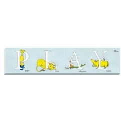 Dr. Suess Play Canvas Wall Art, 8x36