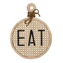 Eat Cutting Board Wall Art, 12x16