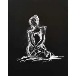 Female Figure Study Canvas Wall Art, 22x28