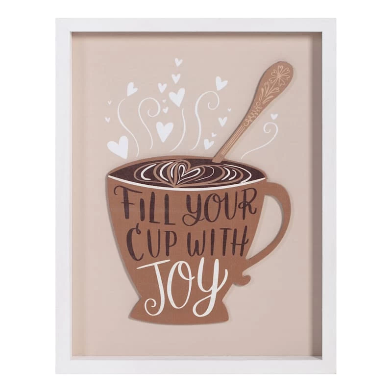 Fill Your Cup With Joy Wooden Wall Sign, 11x14 1 Fill Your Cup With Joy Wooden Wall Sign, 11x14