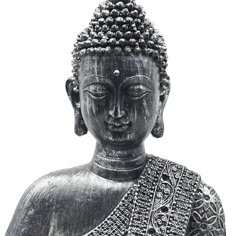 Found & Fable Buddha Figurine, 15" 2 Found & Fable Buddha Figurine, 15" - Image 2