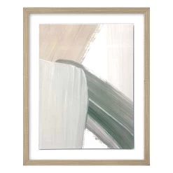 Found & Fable Glass Framed Abstract Print Wall Art, 17x21