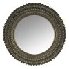 Found & Fable Gold Scalloped Framed Round Wall Mirror, 22"