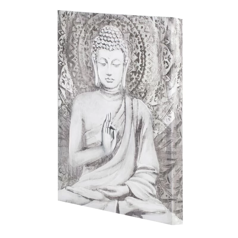 Found & Fable Neutral Buddha Canvas Wall Art, 12x16 2 Found & Fable Neutral Buddha Canvas Wall Art, 12x16 - Image 2