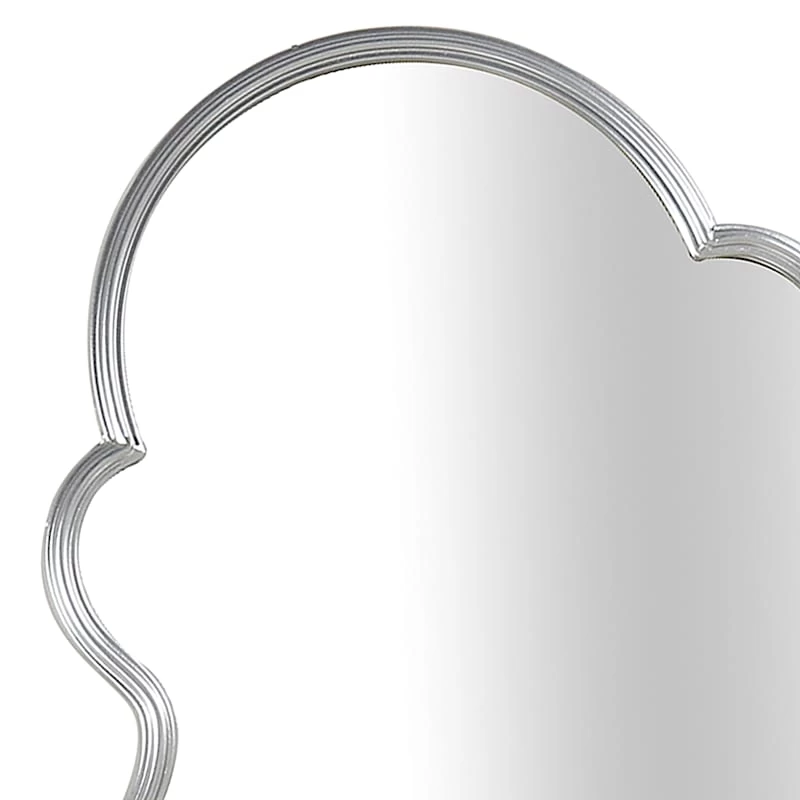 Found & Fable Silver Ornate Wall Mirror, 20x36 2 Found & Fable Silver Ornate Wall Mirror, 20x36 - Image 2