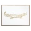 Framed Alligator Canvas Wall Art, 20x16