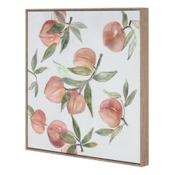 Framed Peaches Canvas Wall Art, 16" -Home Decor Store framed peaches canvas wall art 16 2