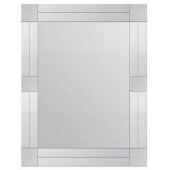 Frameless Grid Wall Mirror, 24x36