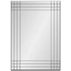 Frameless Grid Wall Mirror, 24x36